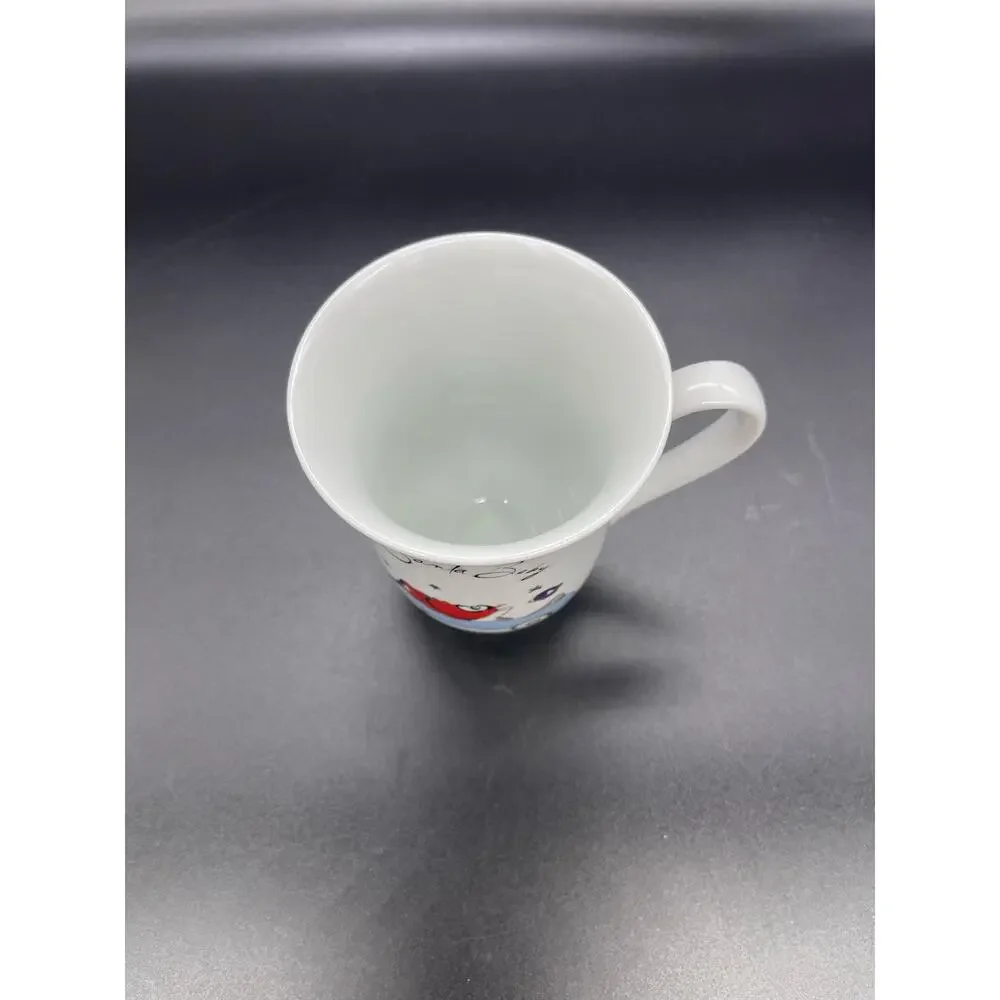 Pottery Barn Ceramic Santa Baby Coffee Cup Mug